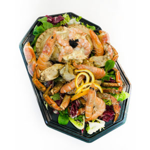 Buey Sukalde con panaché de marisco y langostinos